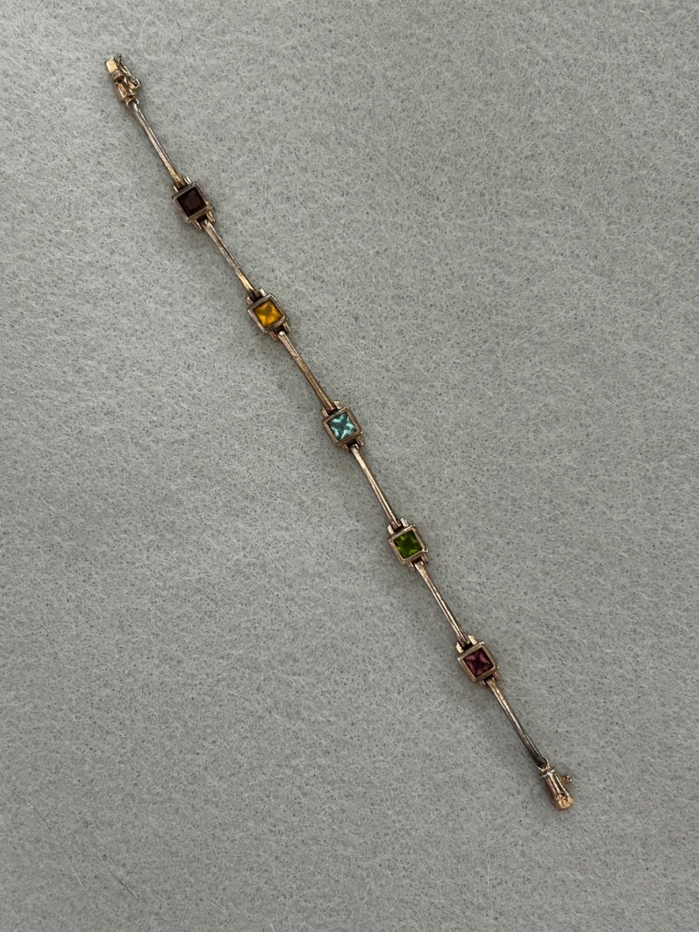 Sterling Silver and Multi-Stone Bracelet